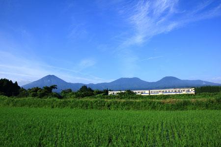晴れた空の下、どこまでも広がる田園風景の写真