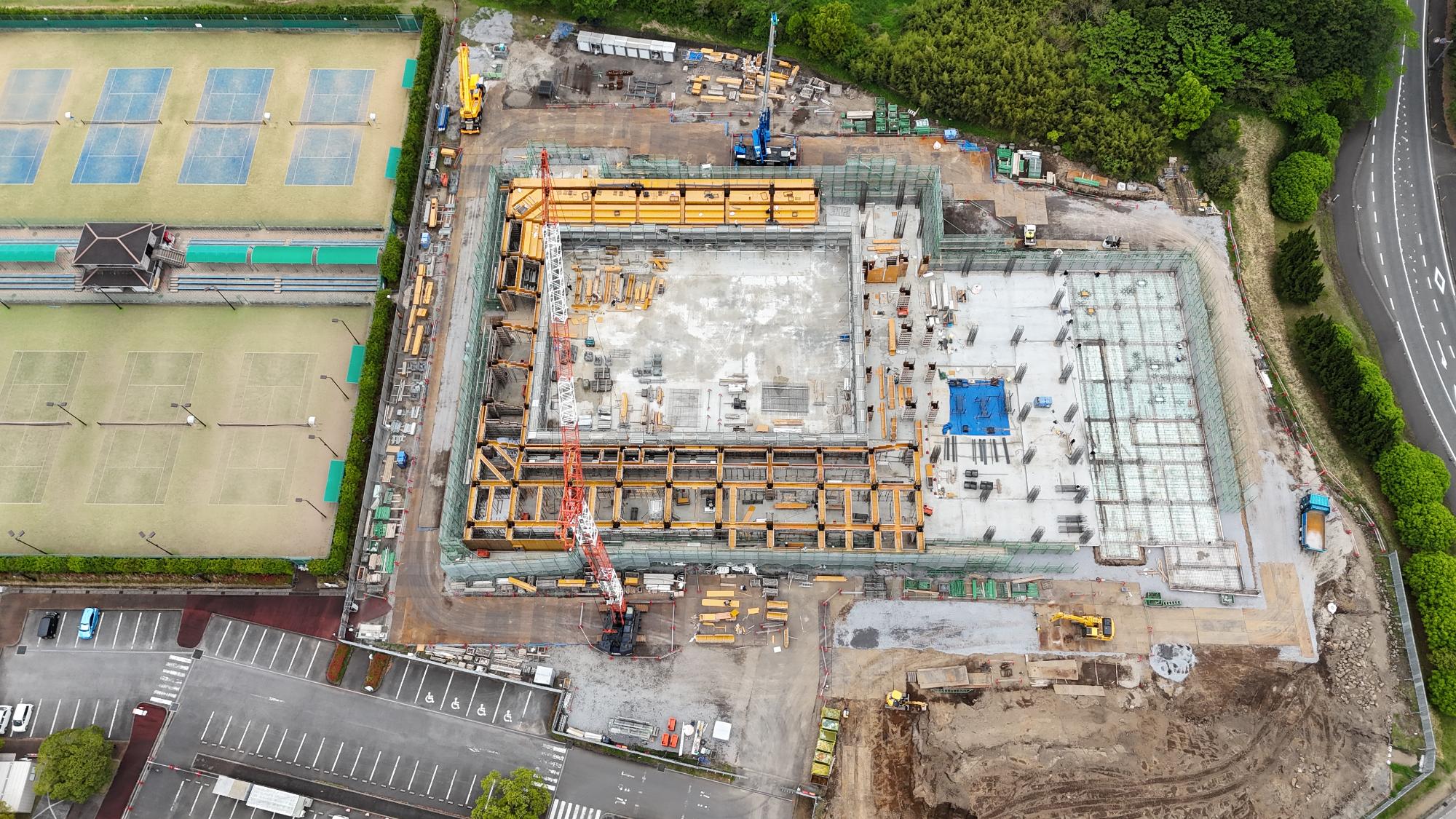 1階躯体工事：近写