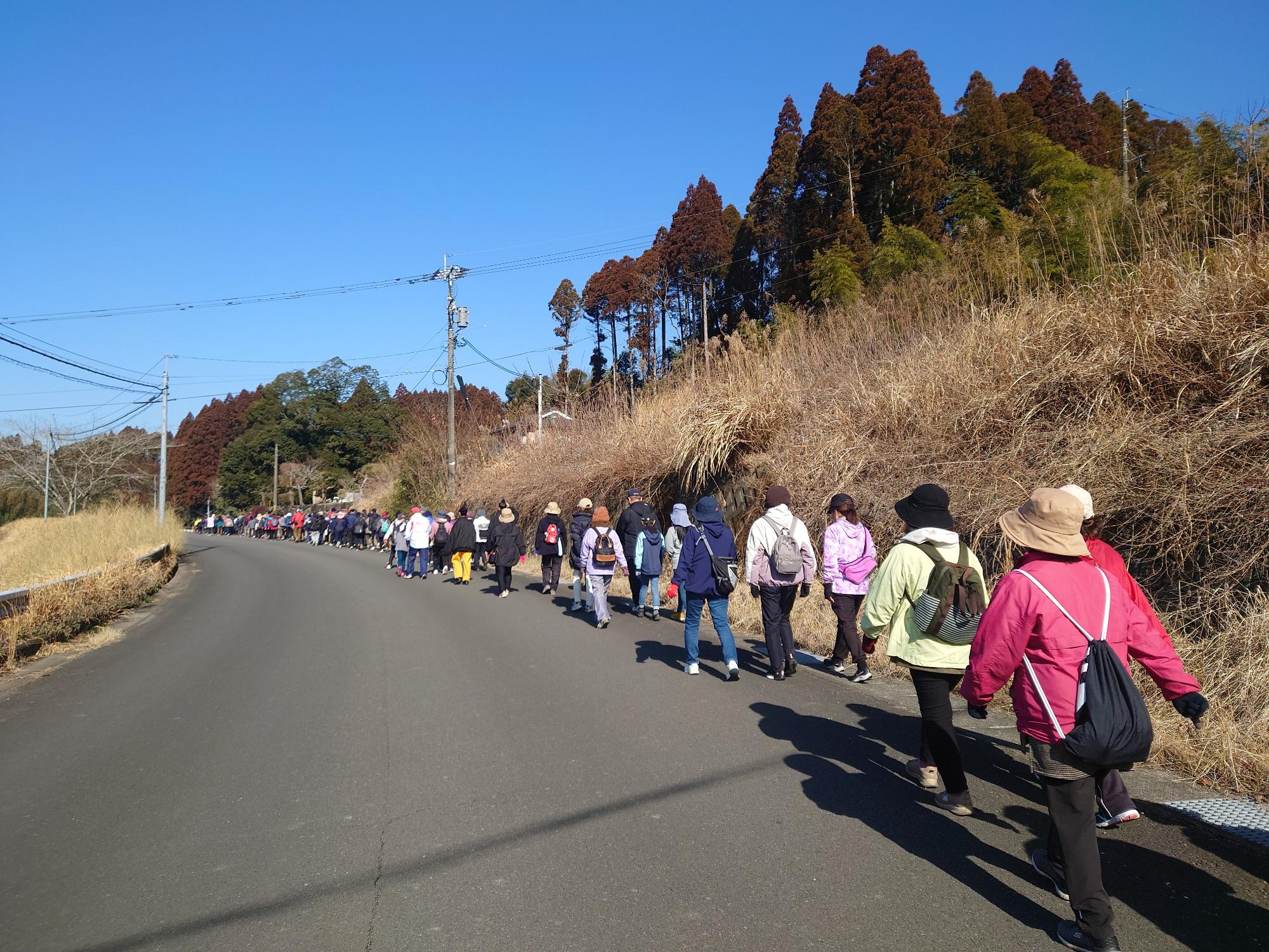 東方健幸ウオーキングイベントの様子